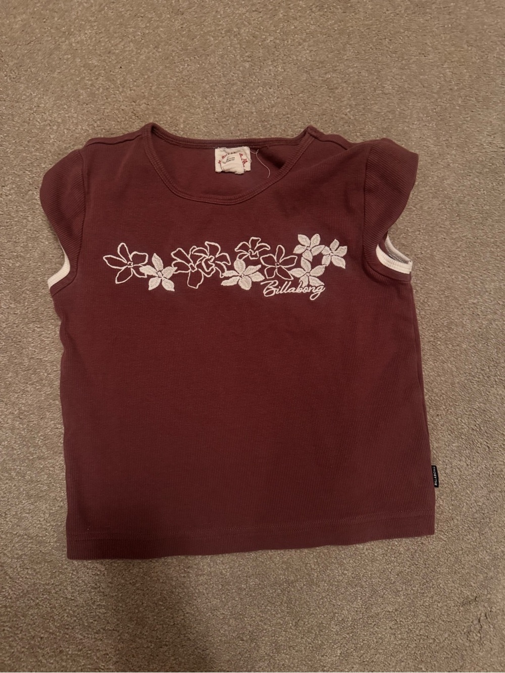 Billabong baby tee size small - Brown (vintage look)